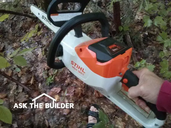 stihl saw cutting