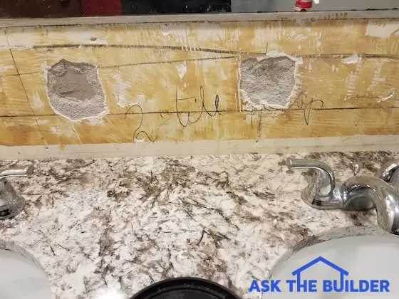 Repair Wall After Removing Ceramic Tile, How To Remove Tile From Plaster Bathroom Walls