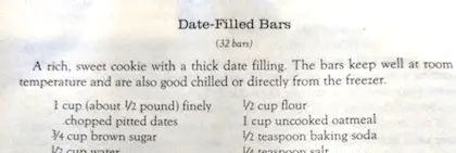date recipe