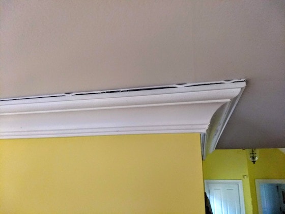 Crown Molding Gap Ceiling