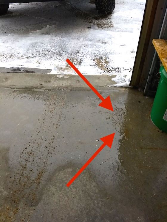 Water on Garage Floor