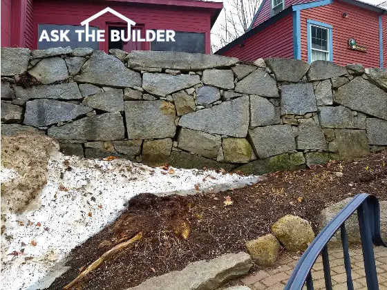 granite retaining wall