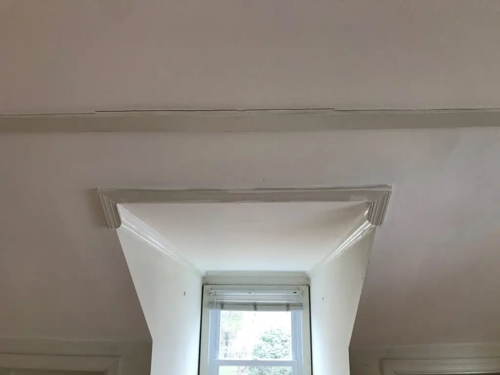 cracked dormer plaster