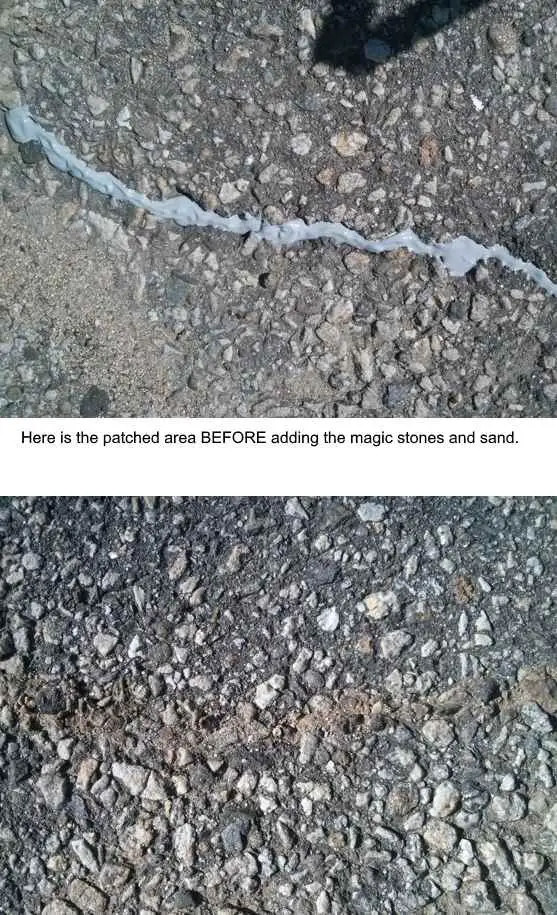 asphalt crack patching