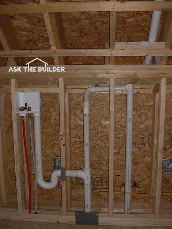 plumbing vent pipes in wall