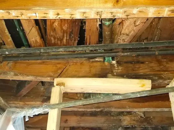 cracked floor joist