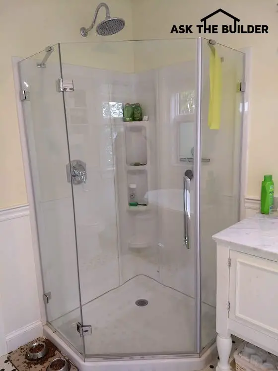 corner shower