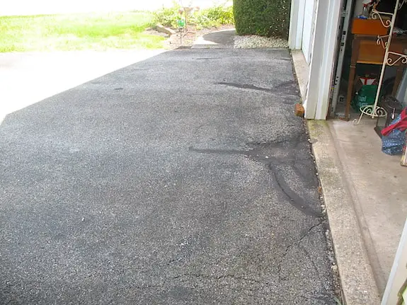 garage slab depressions