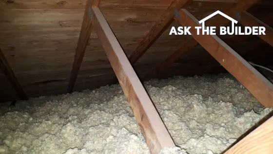 truss framing and blown insulation