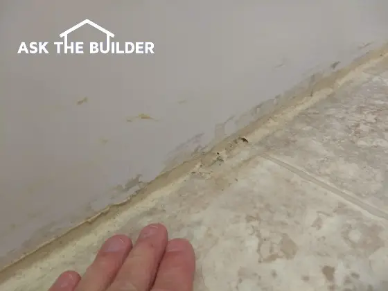 caulking mess