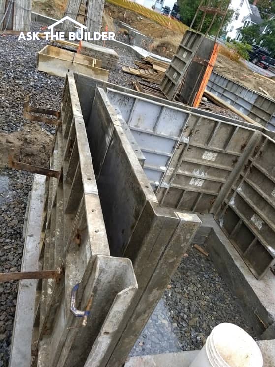 concrete foundation forms