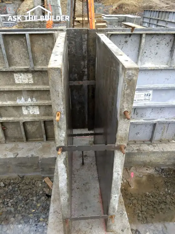 concrete foundation forms