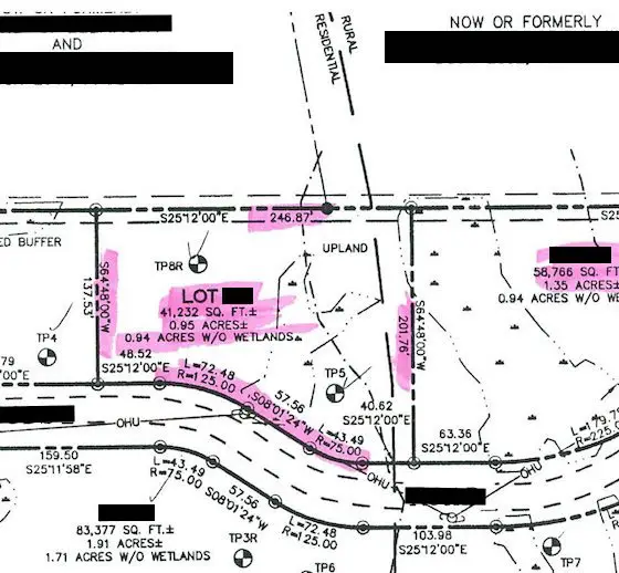 survey revised plot plan