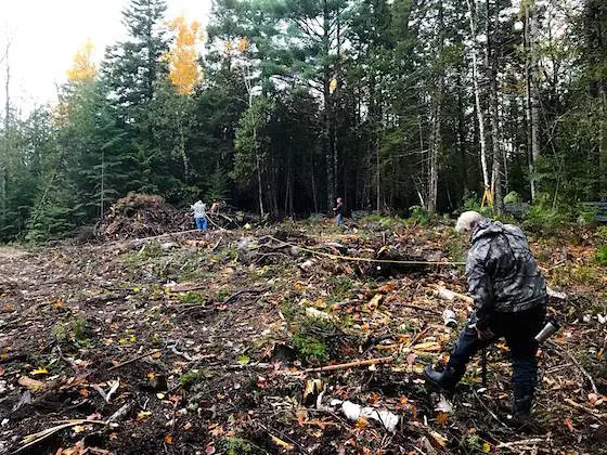 stake out house foundation