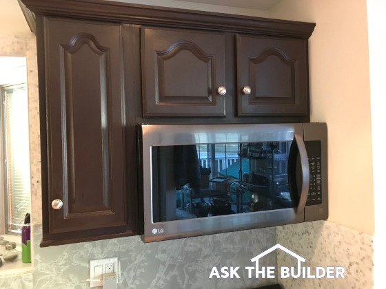 wall cabinet crown microwave