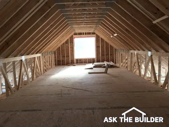 attic truss design creating roof room