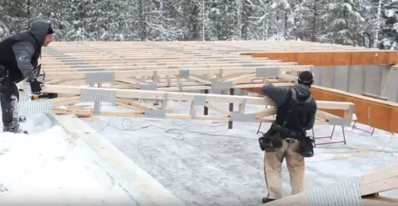 floor trusses on sill plates