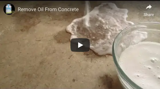remove oil from concrete