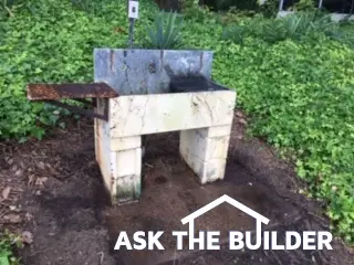 outdoor stone sink