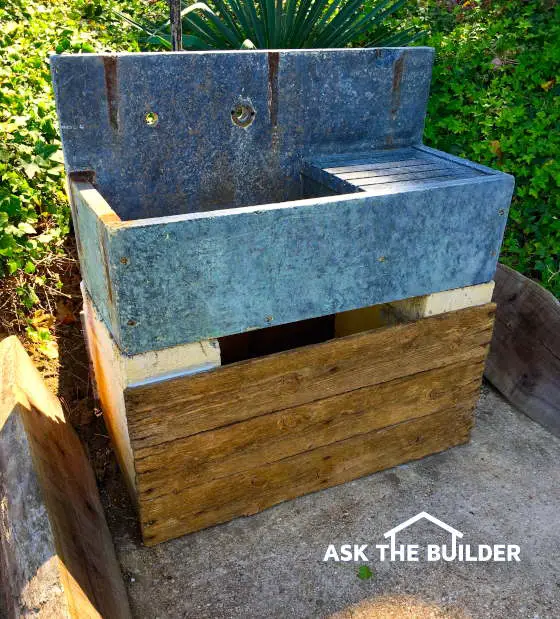 natural stone outdoor sink