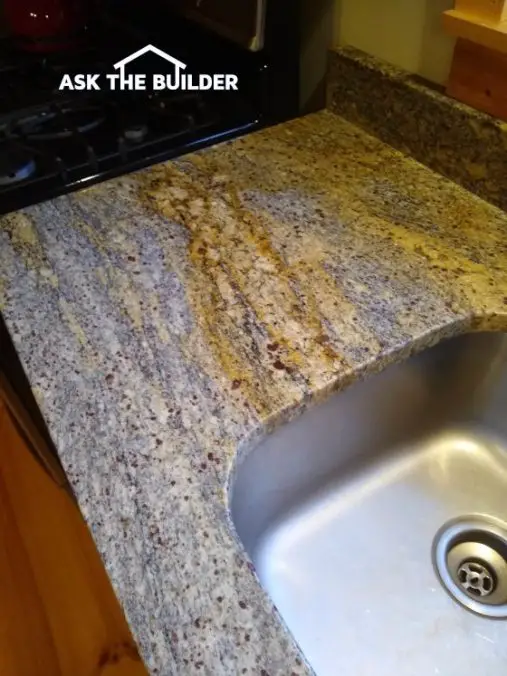 Natural Discoloration Stains in Granite Countertops