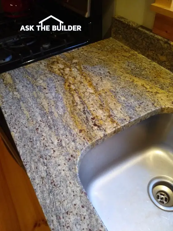 Natural Discoloration Stains In Granite Countertops Drywall