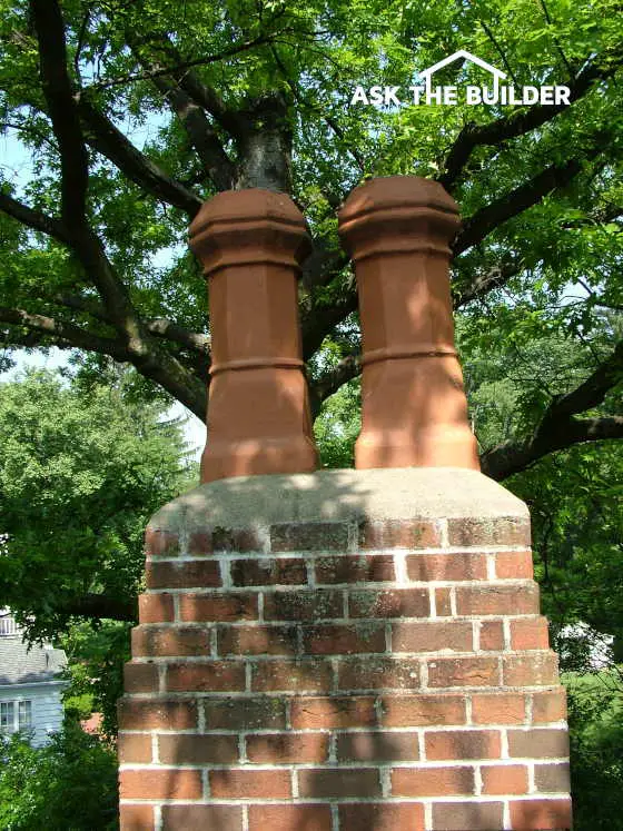 chimney crown chimney pots