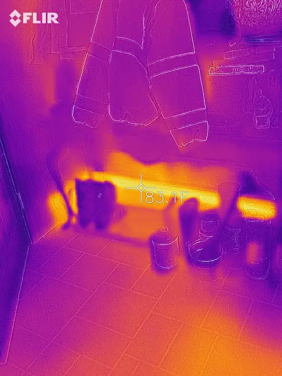 infrared photo baseboard heat