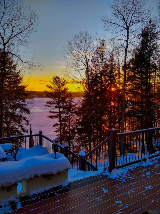 lake winnisquam sunrise