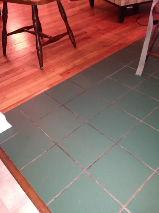 Dirty Grout Floor Tile
