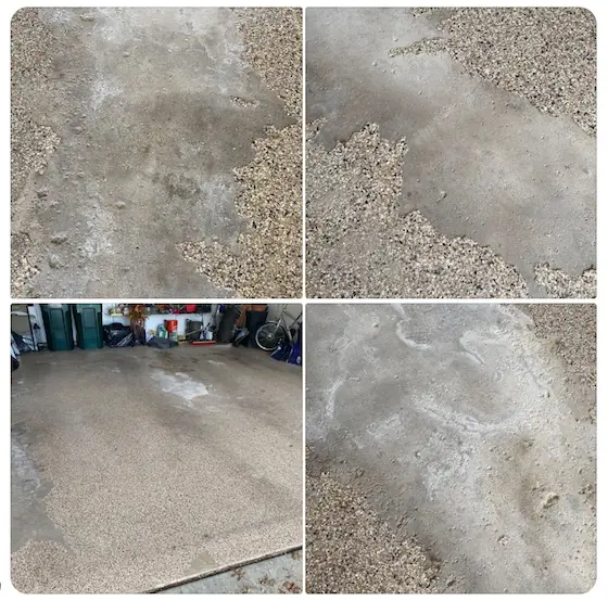 epoxy garage coating peel