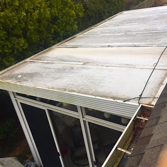 leaking patio enclosure roof
