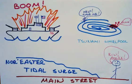 boston molasses flood drawing