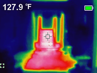 infrared photo of front door