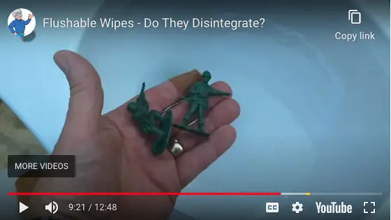 Flushable Wiper Video Thumbnail with soldiers