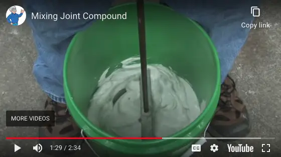 mix joint compound