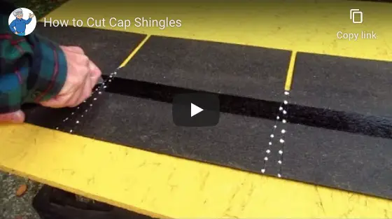 How to cut cap shingles video thumbnail