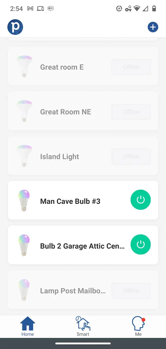 peace app bulb list