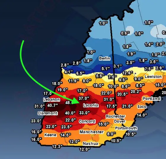 winter storm gail 2020 snow amounts