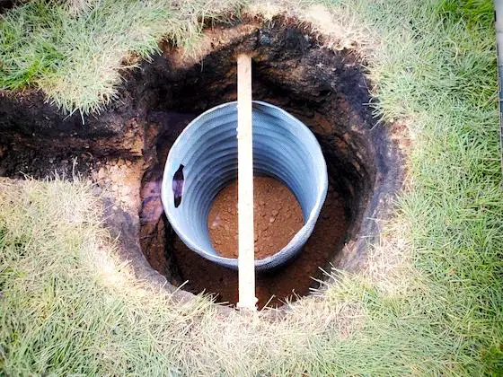 dry well installation