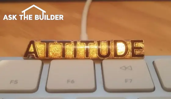 Attitude Pin on Keyboard