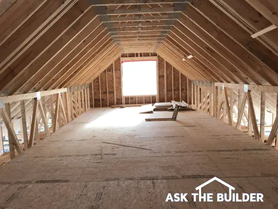 Attic rafters