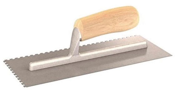 1/8 inch notched thinset trowel