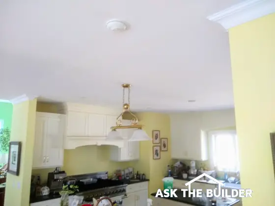 textured kitchen ceiling