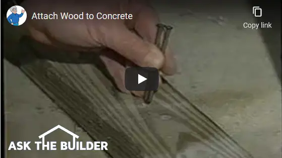 Attach Wood To Concrete