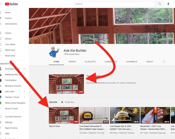 askthebuilder youtube channel