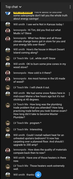 Live Stream Comments Screen shot