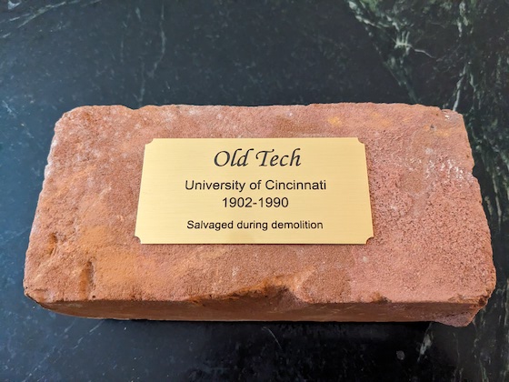 old tech university of cincinnati salvaged brick