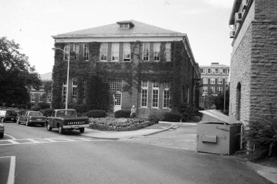 old tech geology building at uc