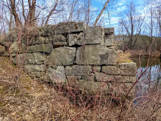 smith river nh railroad bridge abutment